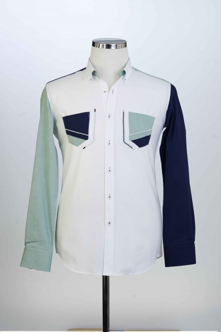 %100 Pamuk Spor,Cepli,Oxford,Parçalı, Erkek Gömlek PM3424R03