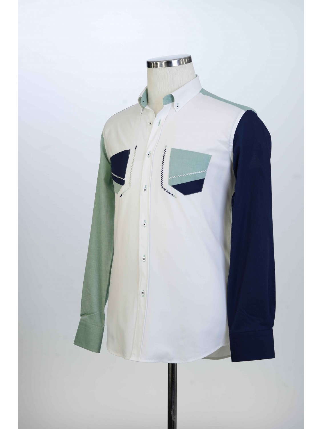 %100 Pamuk Spor,Cepli,Oxford,Parçalı, Erkek Gömlek PM3424R03