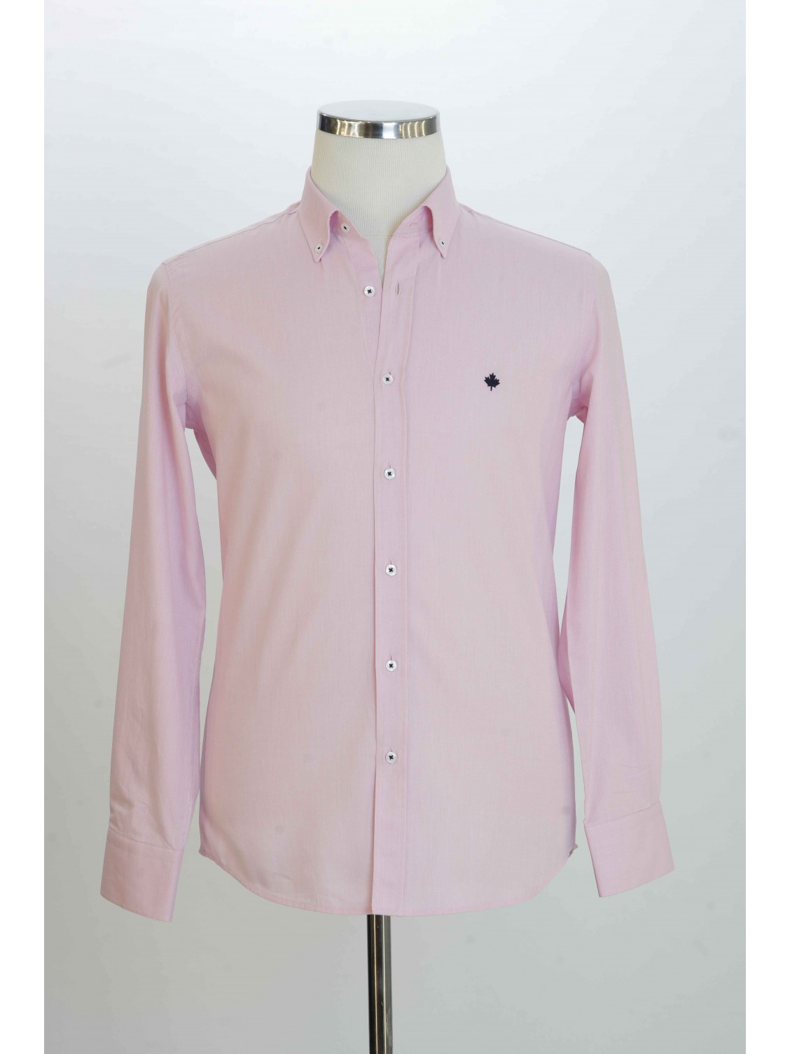 %100 Pamuk Spor,Oxford,Düz, Erkek Gömlek PM3425R01