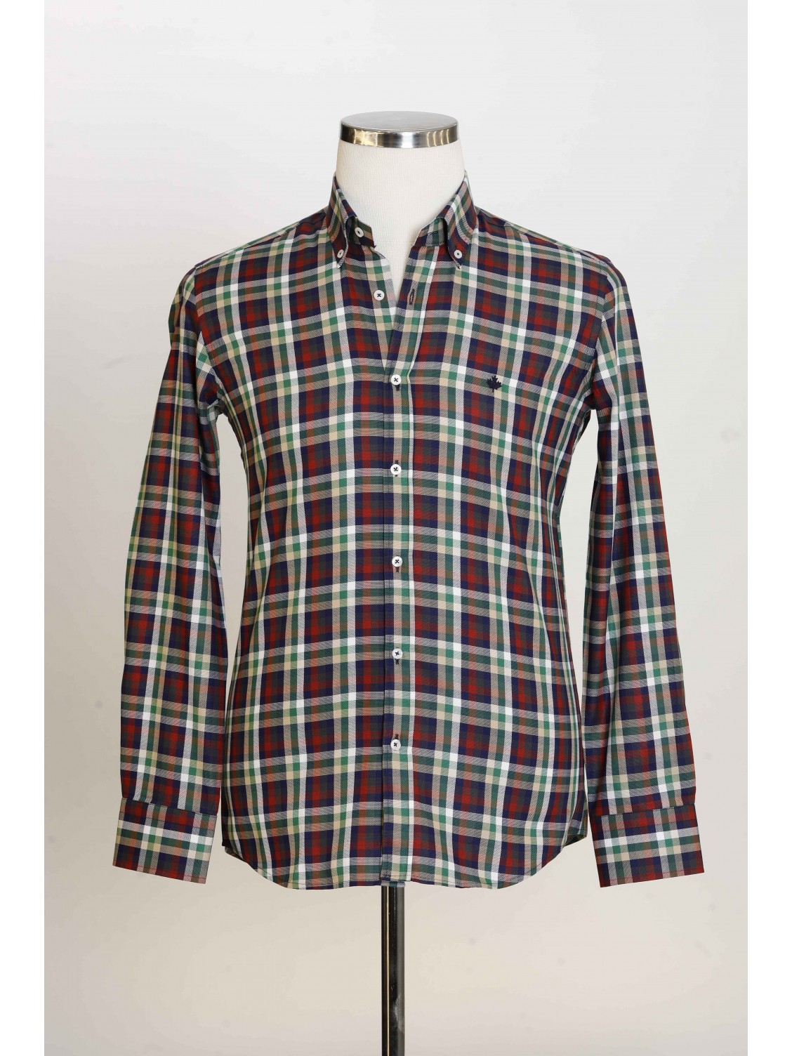 %100 Pamuk Spor,Oxford,Kareli, Erkek Gömlek PM3427R03