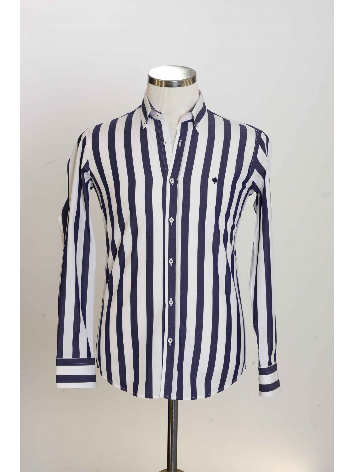 %100 Pamuk ,Çizgili, Erkek Gömlek PM3431R37