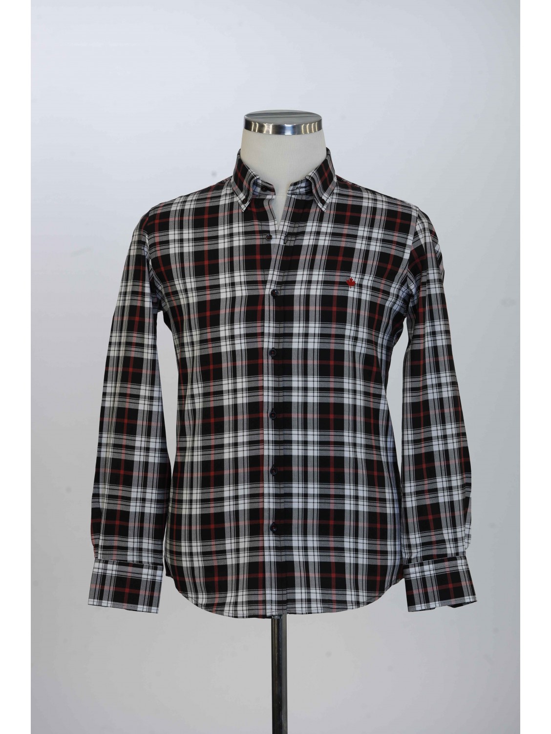 %100 Pamuk Spor,Oxford,Kareli, Erkek Gömlek PM3447R08