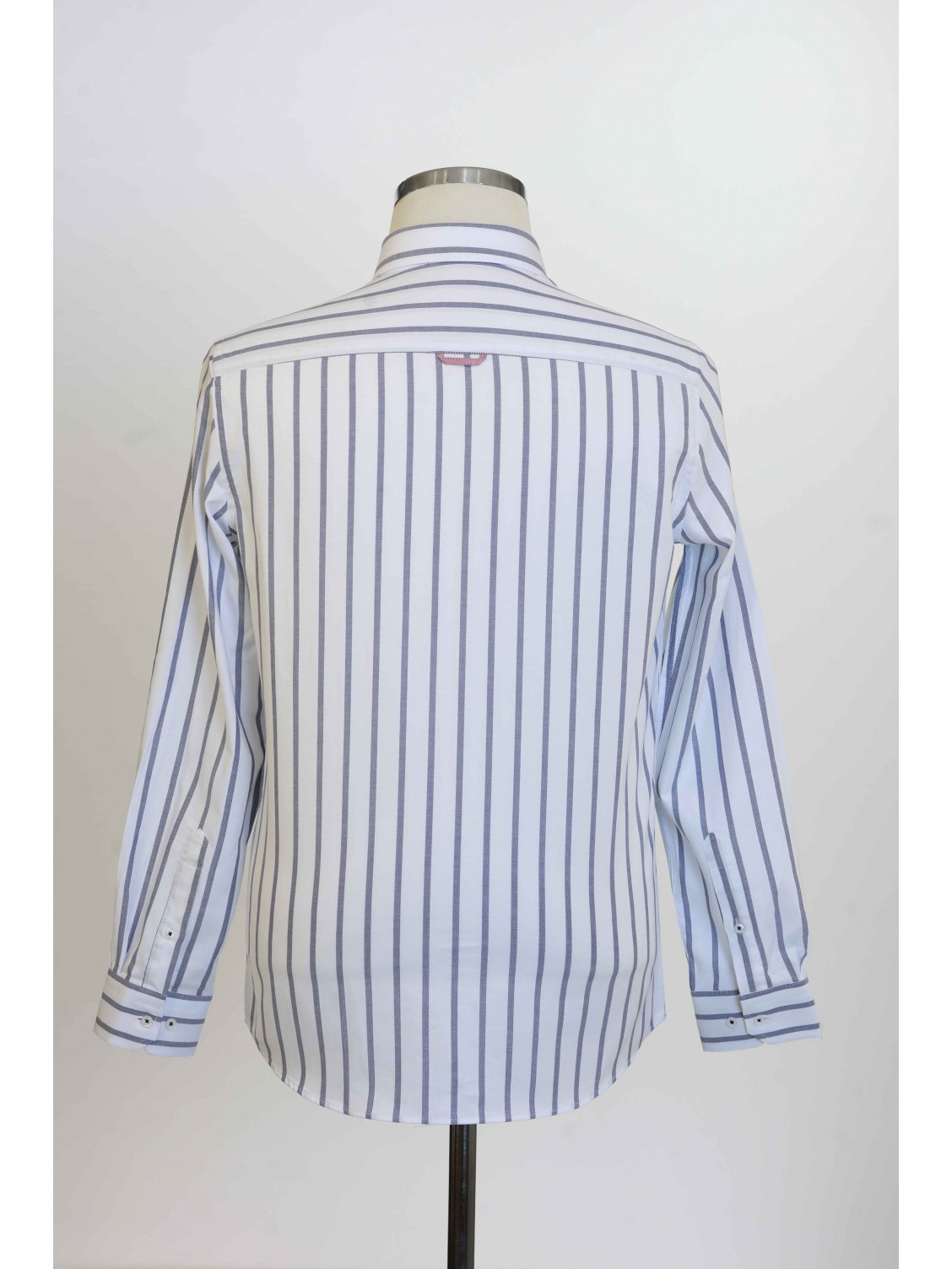 %100 Pamuk Spor,Oxford,Çizgili, Erkek Gömlek PM3503R05