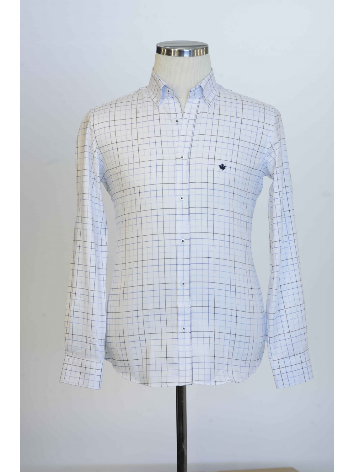 %100 Pamuk Spor,Oxford,Kareli, Erkek Gömlek PM3503R14