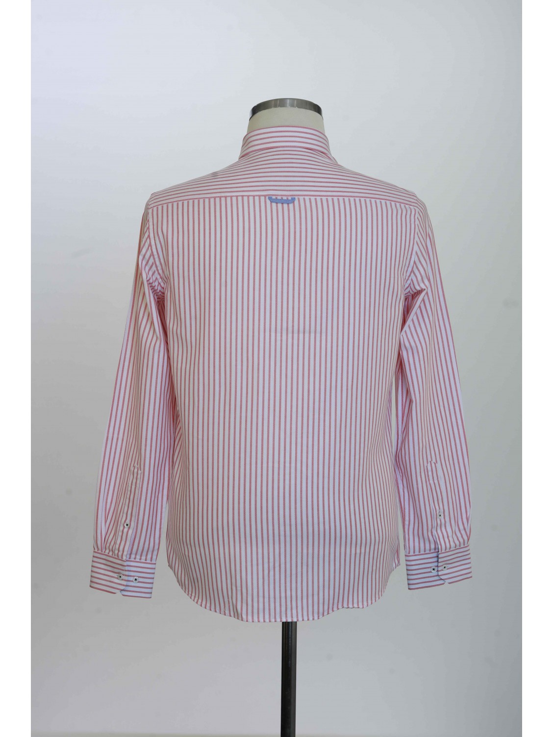 %100 Pamuk Spor,Oxford,Çizgili, Erkek Gömlek PM3503R23