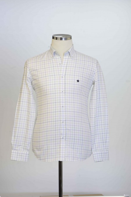 %100 Pamuk Spor,Oxford,Kareli, Erkek Gömlek PM3503R31