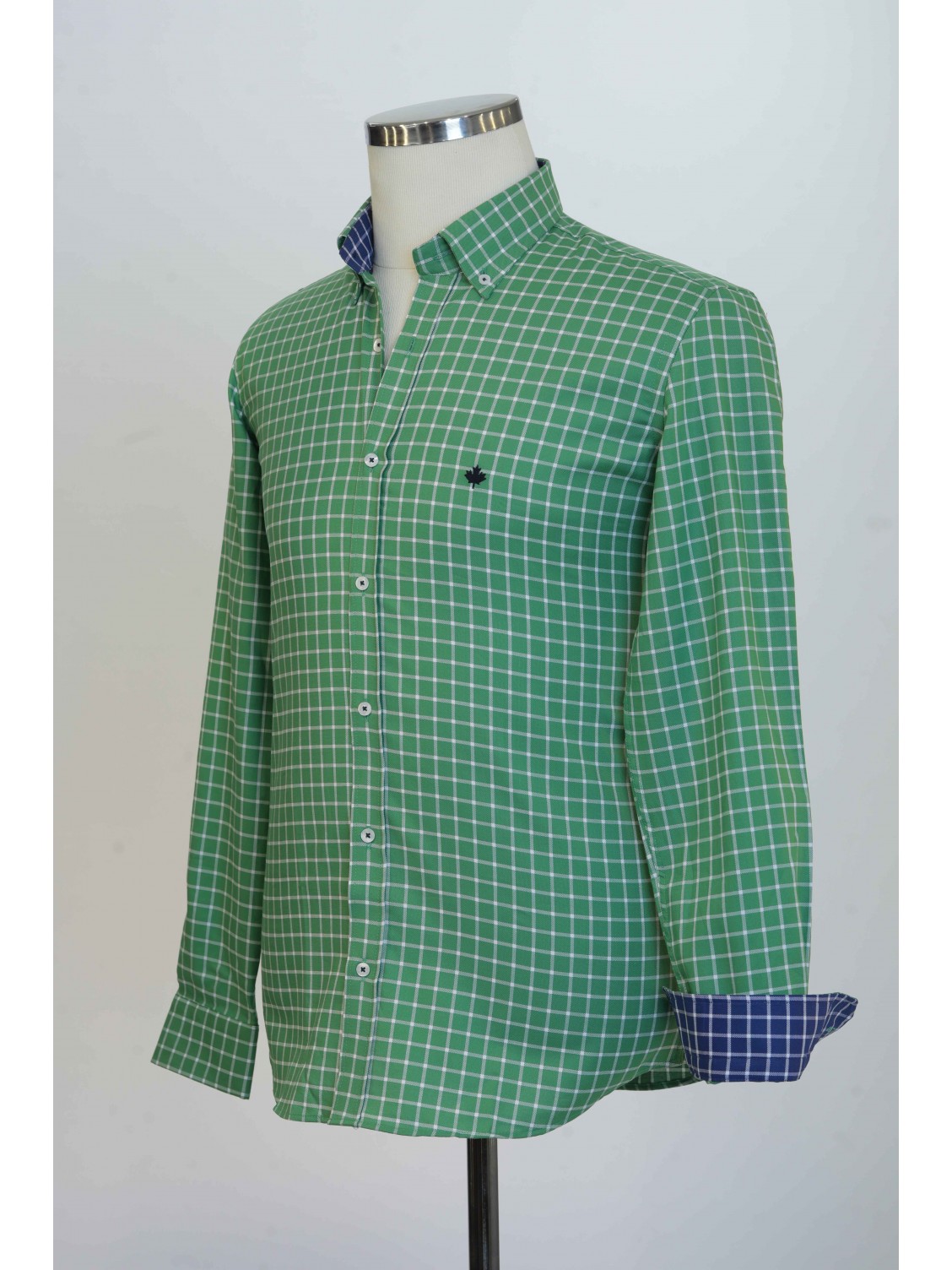 %100 Pamuk Spor,Oxford,Kareli, Erkek Gömlek PM3503R35