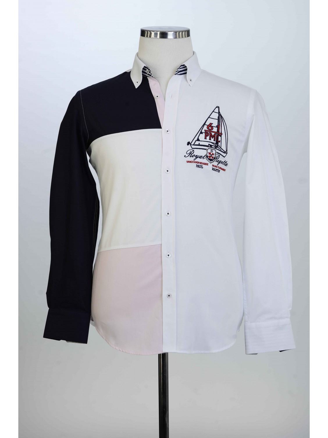 %100 Pamuk Spor,Oxford,Parçalı, Erkek Gömlek PM3504V1R01